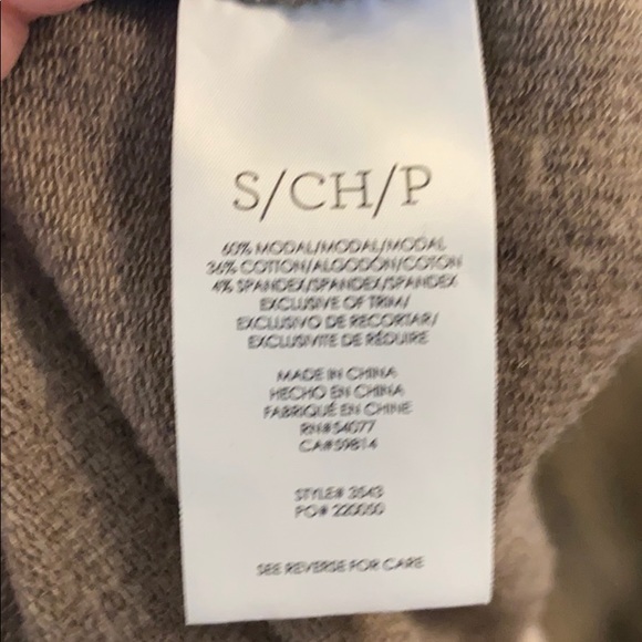 CAbi Zip up #3543 Small S Brown Tan Weekend Topper - Picture 6 of 8